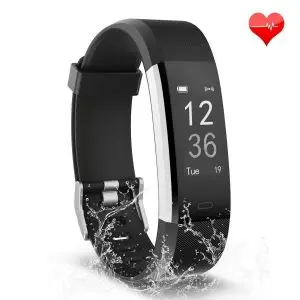Bluetooth waterproof fitness tracker X9 with heart rate monitor, sleep tracking, 14 sport modes and smartphone GPS integration