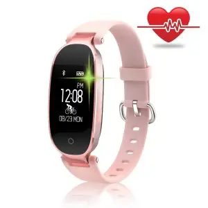 WOWGO women’s sport fitness tracker smart bracelet with heart rate monitor, activity tracking, and wristband design