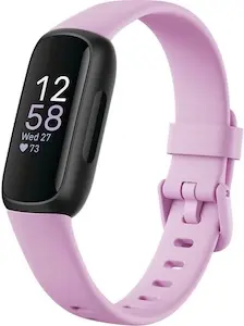 Fitbit Inspire 3 Lilac Bliss fitness tracker for seniors without smartphone